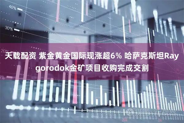 天载配资 紫金黄金国际现涨超6% 哈萨克斯坦Raygorodok金矿项目收购完成交割