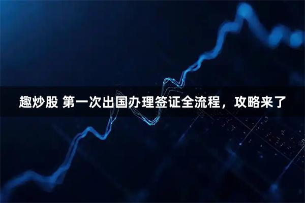 趣炒股 第一次出国办理签证全流程，攻略来了