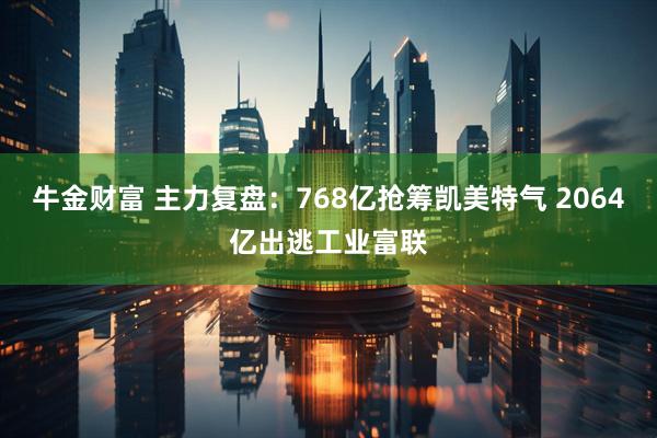 牛金财富 主力复盘：768亿抢筹凯美特气 2064亿出逃工业富联