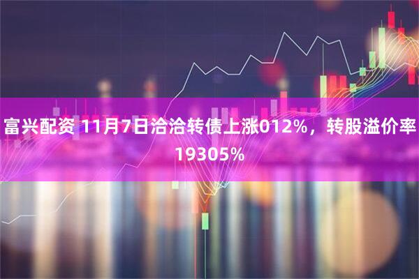 富兴配资 11月7日洽洽转债上涨012%，转股溢价率19305%